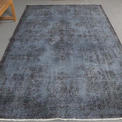 トルコヴィンテージラグ　171×292cm ブルー　グレー トルコラグ　ヴィンテージラグ