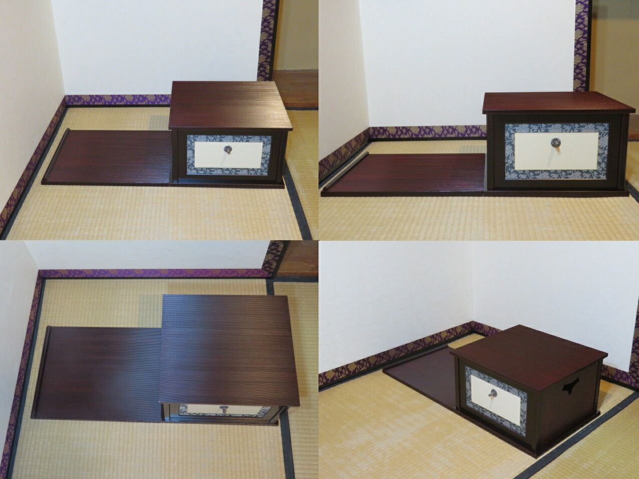 七月◇特売品）平安 川瀬表完作 小袋棚 溜塗 表千家 即中斎好写