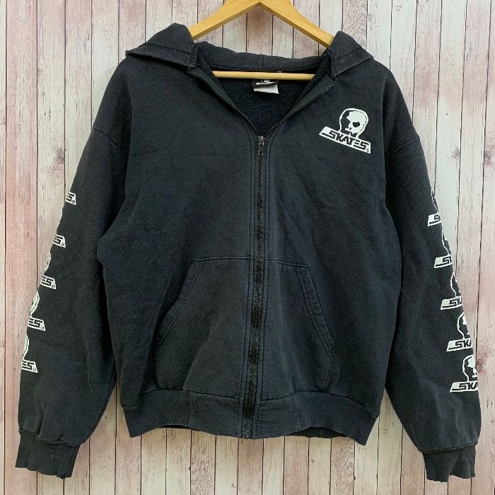 SKULL GANG パーカー スカルスケーツ SKULL SKATES ジップパーカー 長袖 SKULLロゴ プリント