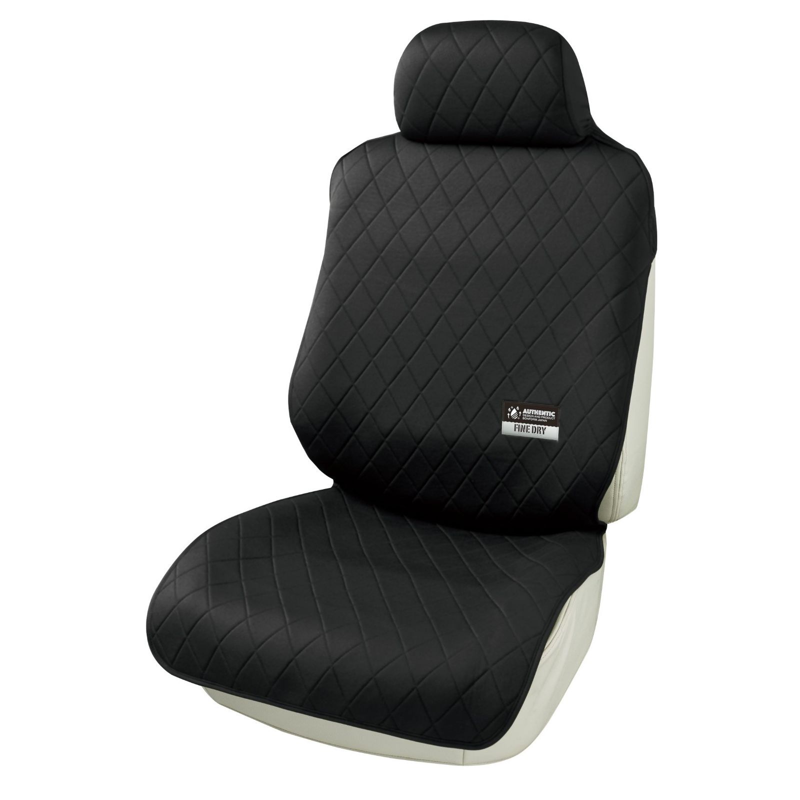  新品 ボンフォーム(BONFORM) シートカバー ファインドライ 軽/普通車 フロント1枚 丸洗いOK フロント-1 ブラック 4022-10BK シートカバー