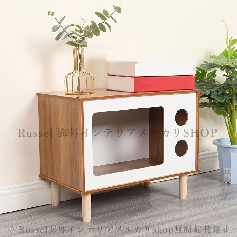 キャットハウス 猫 無垢材 ねこ ベッド ネコ ペット 家 インテリア ユニークデザイン おしゃれ インテリア かわいい 4-7