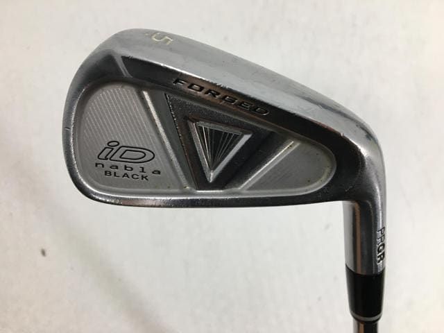 お買い得品！【中古ゴルフクラブ】(6本セット)プロギア iD nabla(ナブラ) BLACK(ブラック) フォージド アイアン NSプロ MODUS3 TOUR120 5～9.P【14日間返品OK】