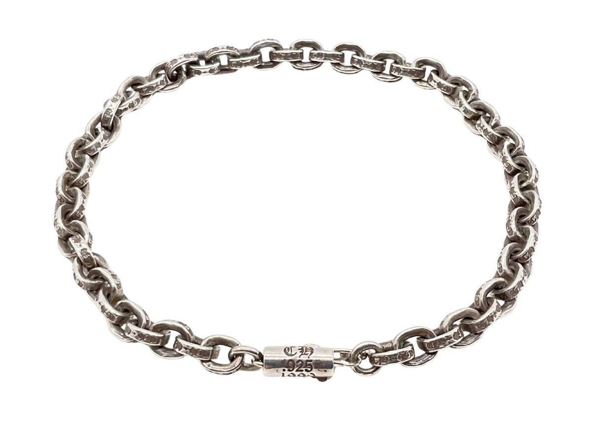 クロムハーツダブルドッグ パヴェダイヤモンドバングルシルバー925