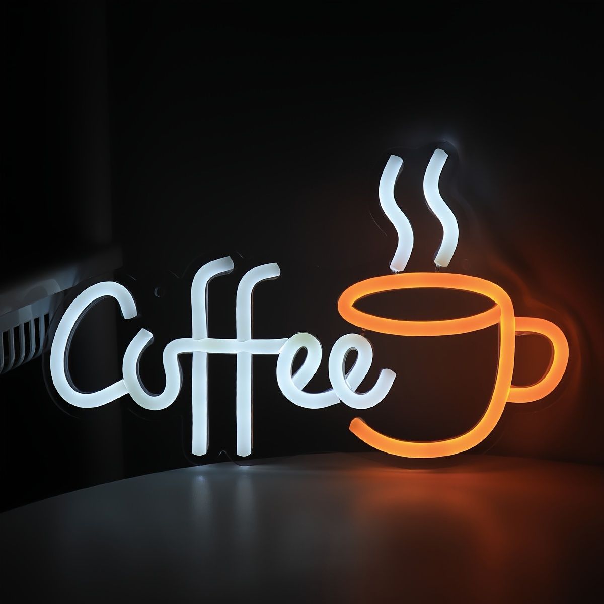 ネオンサイン LED コーヒーの刻印入りネオンライト。コーヒーショップ、レストラン、コーヒー愛好家のためのあらゆるスペースに適してい