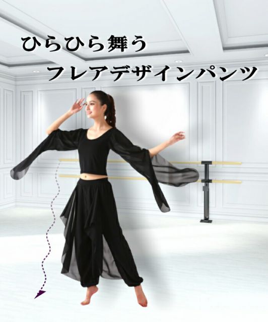 最終価格】【新品未使用】ベリーダンス パンツ 衣装 フレア かる