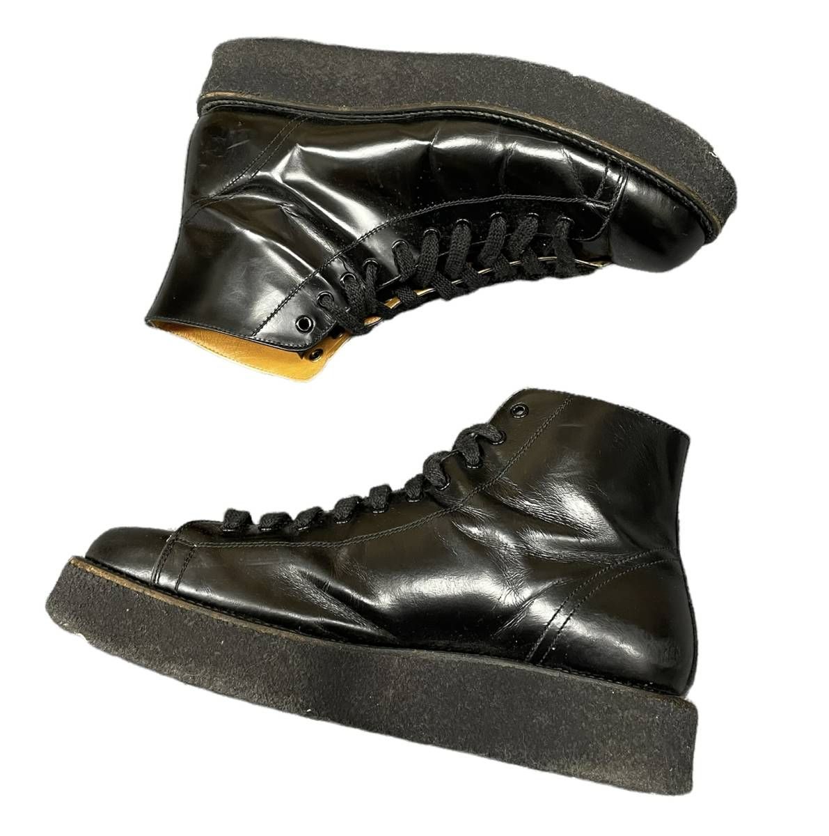 Yohji Yamamoto 19AW レザー ラバーソール デミブーツ - メルカリ