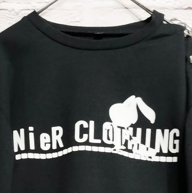 美品】NieR CLOTHING ロンT 袖リング アシンメトリー - メルカリ