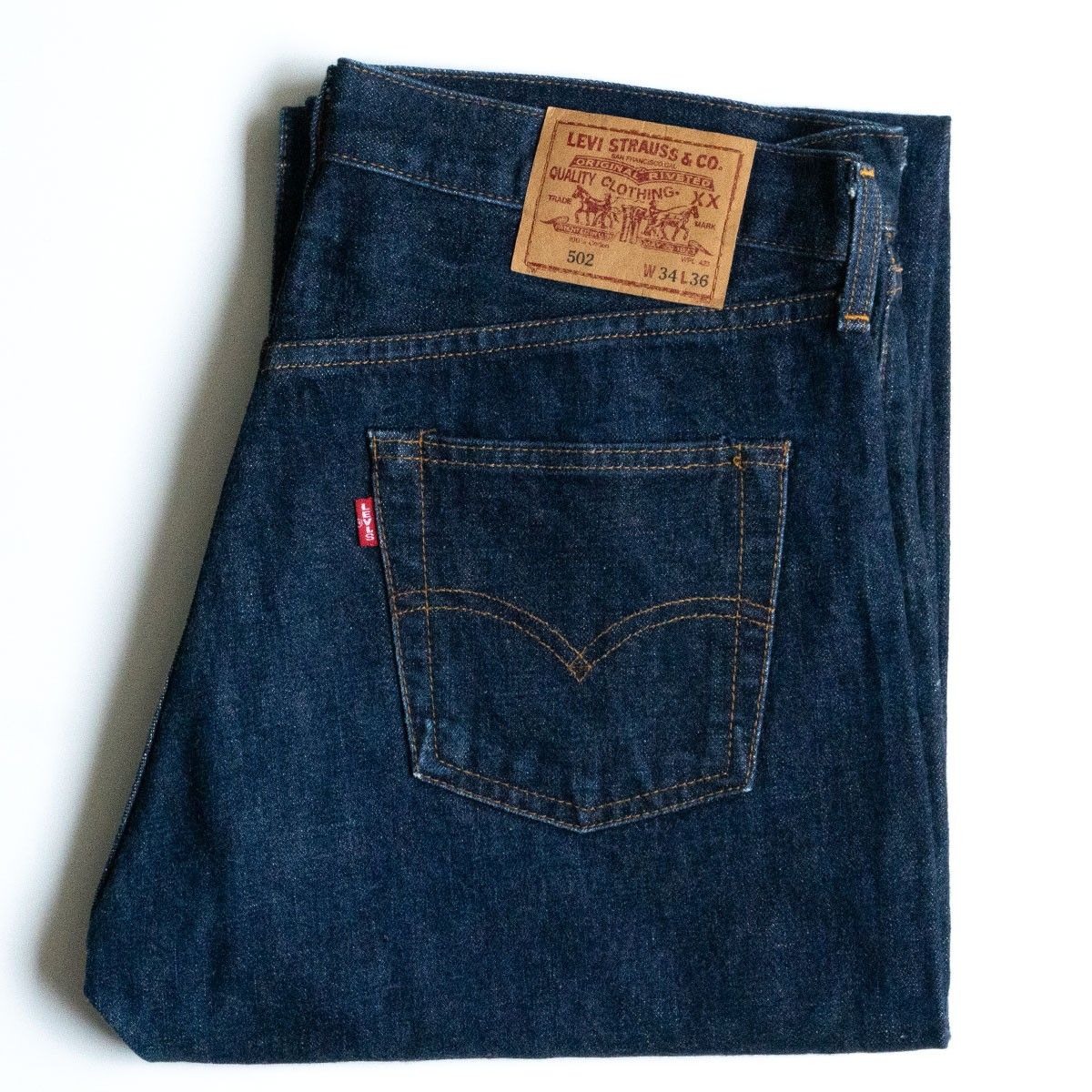 雰囲気抜群/濃紺】 LEVI'S 【 502-XX ビッグE デニムパンツ 】34