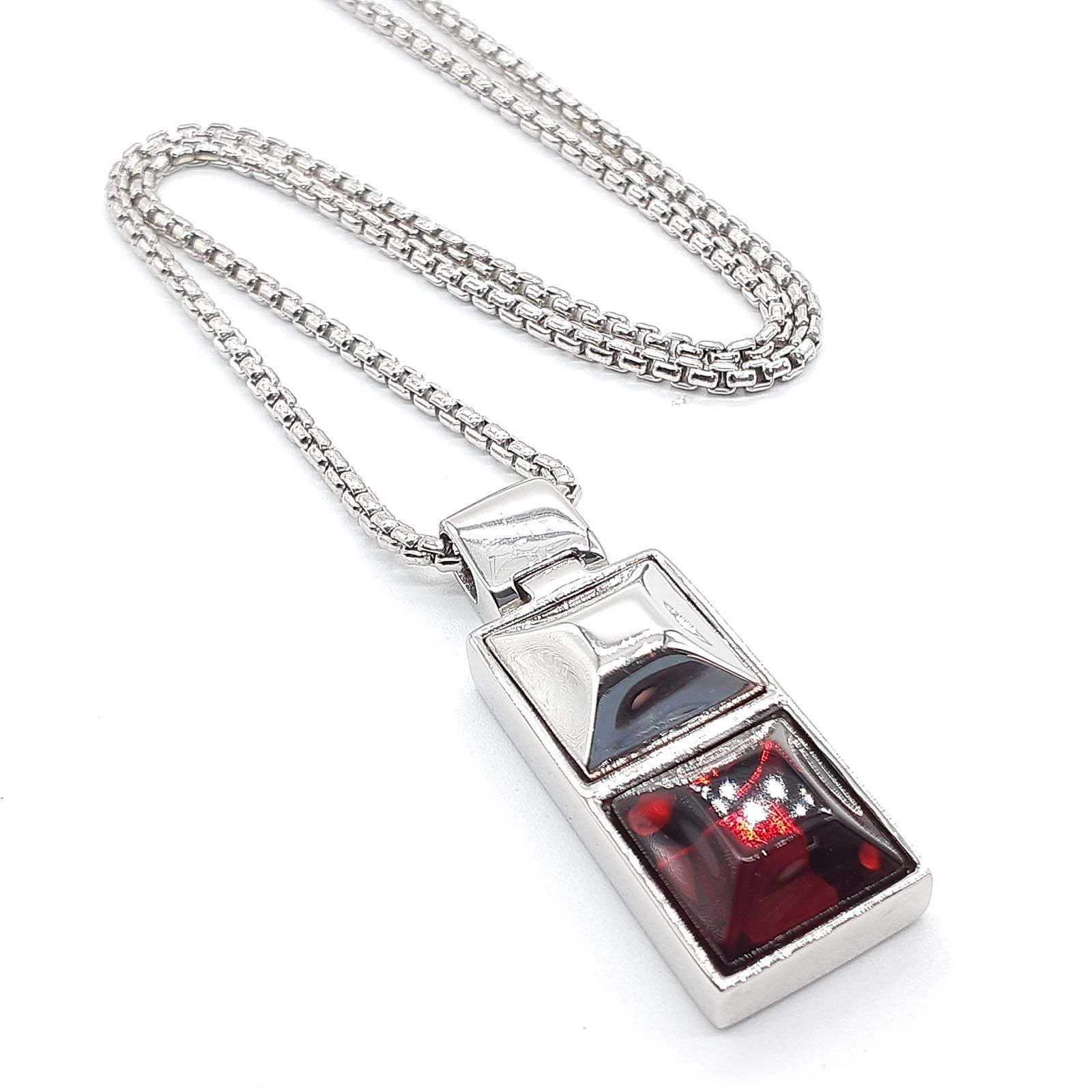 Baccarat バカラ ロング ネックレス 925 シルバー ピンク Baccarat バカラ ロング ネックレス 925 シルバー ピンク