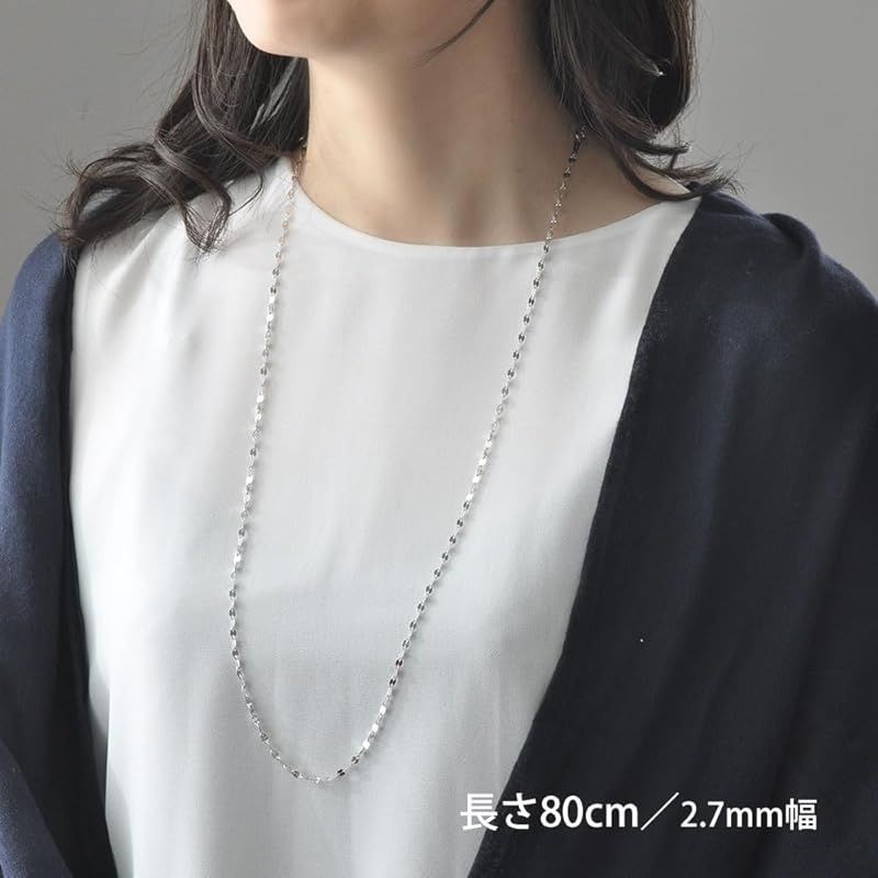 エクセディア Exedia プラチナ850(Pt850)フラワーチェーンネックレス 長さ80cm PNSPH 80 エクセディア] プラチナ850(Pt850) フラワーチェーンネックレス 40cm