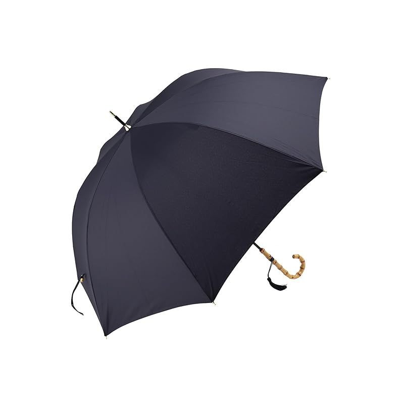 [ アフタヌーンティー リビング ] AfternoonTea LIVING 長傘 HT75 タッセル付きバンブーハンドル長傘 雨傘 ネイビー 0