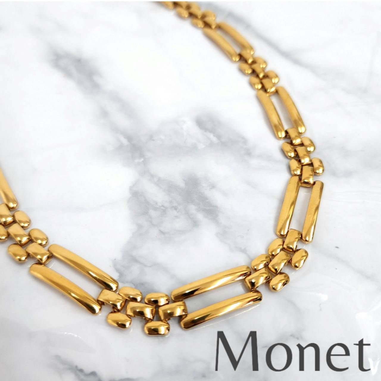Monet モネ ヴィンテージ ネックレス ゴールドカラー アクセサリー 