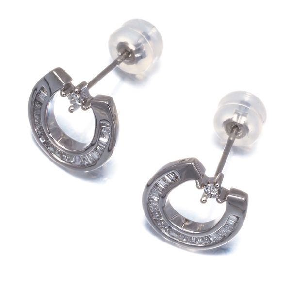 美品】ポンテヴェキオ K18YG D0.24ct ローズモチーフダイヤ