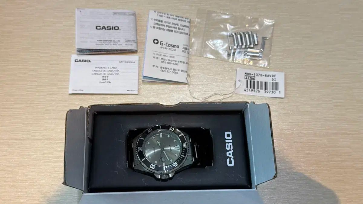 CASIO カシオ ブラックマーリン ロゴなし MDV ー 107D 8