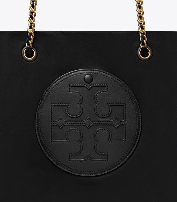 【新品】トリーバーチELLA CHAIN TOTE  BLACKマグネットスナップ開閉