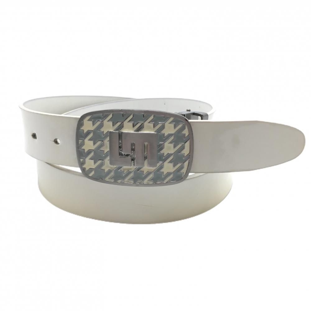 LOUD MOUTH ラウドマウス ロゴバックル ベルト ホワイト系