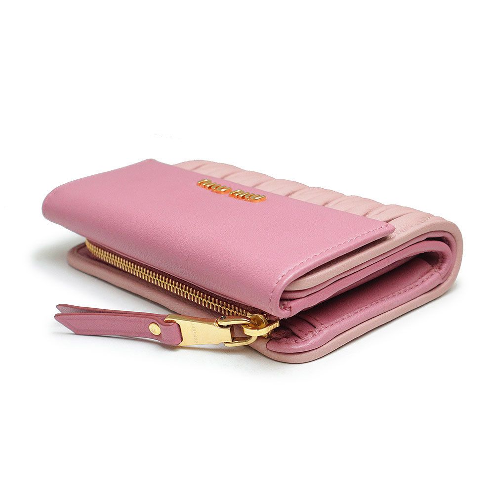 miu MIU ミュウミュウ 財布 三つ折り財布 折財布 L字ファスナー