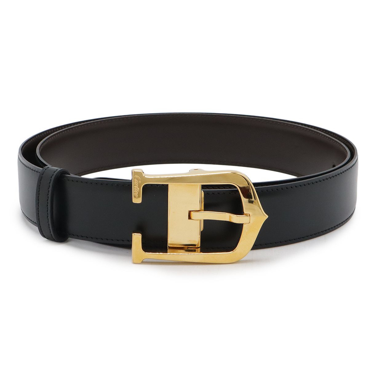 Cartier カルティエ C アロンジェ リバーシブル ベルト レザー