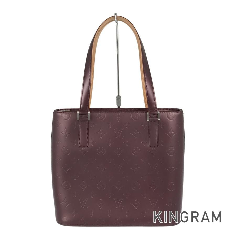 ルイ ヴィトン LOUIS VUITTON モノグラム マット ストックトン M55116 レザー トートバッグ sh