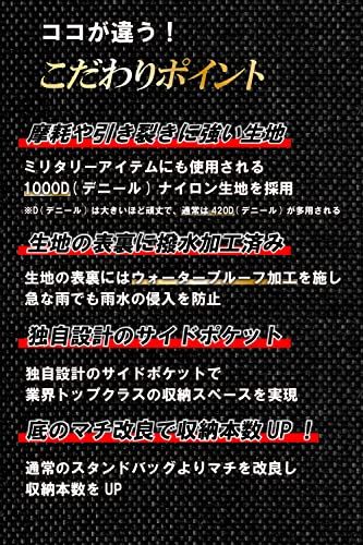  ゴルフ スタンドバッグ セルフスタンド クラブケース ゴルフバッグ フードカバー付き 大容量ポケット 10本収納 ブラック×レッド枠 その他 フェイスケア