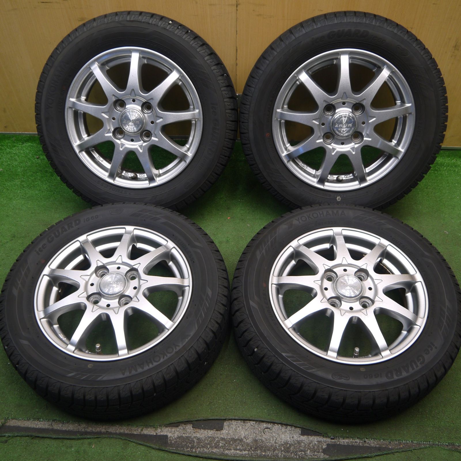 4本価格 22年 スタッドレス 155 65R13 ヨコハマ アイスガード iG60 ZACK Sport-9 MONZA ザック 13インチ PCD100 4H 5090105Hス