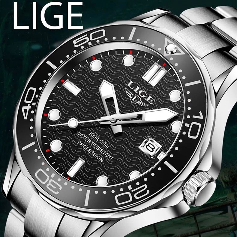 新品 LIGE スポーツオマージュデジタルウォッチ メンズ腕時計