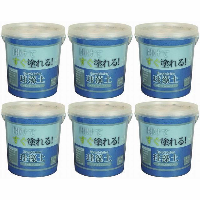 ワンウィル - ＥＡＳＹ＆ＣＯＬＯＲ - 珪藻土 - ５ｋｇ - ネイビーブルー 6個セット