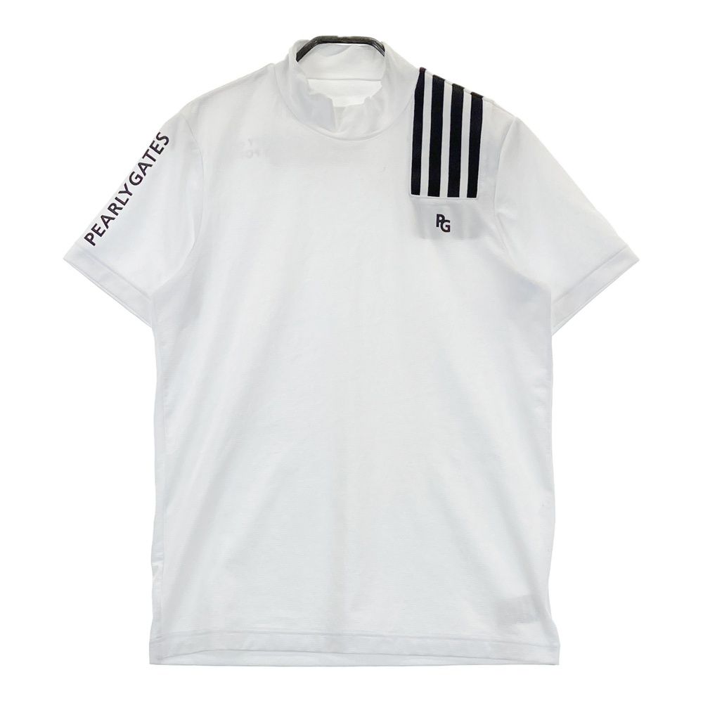 サイズ 4 PEARLY GATES パーリーゲイツ 2025年モデル 半袖Tシャツ プリント ホワイト系 240101426340 ゴルフウェア メンズ ストスト