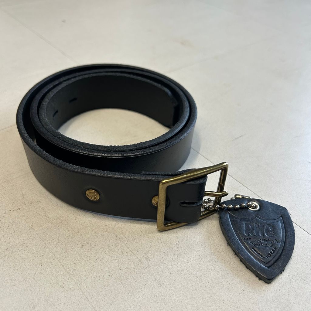 HTC エイチティーシー RHC 別注 Solid Belt ベルト ブラック size 34 中目黒A06