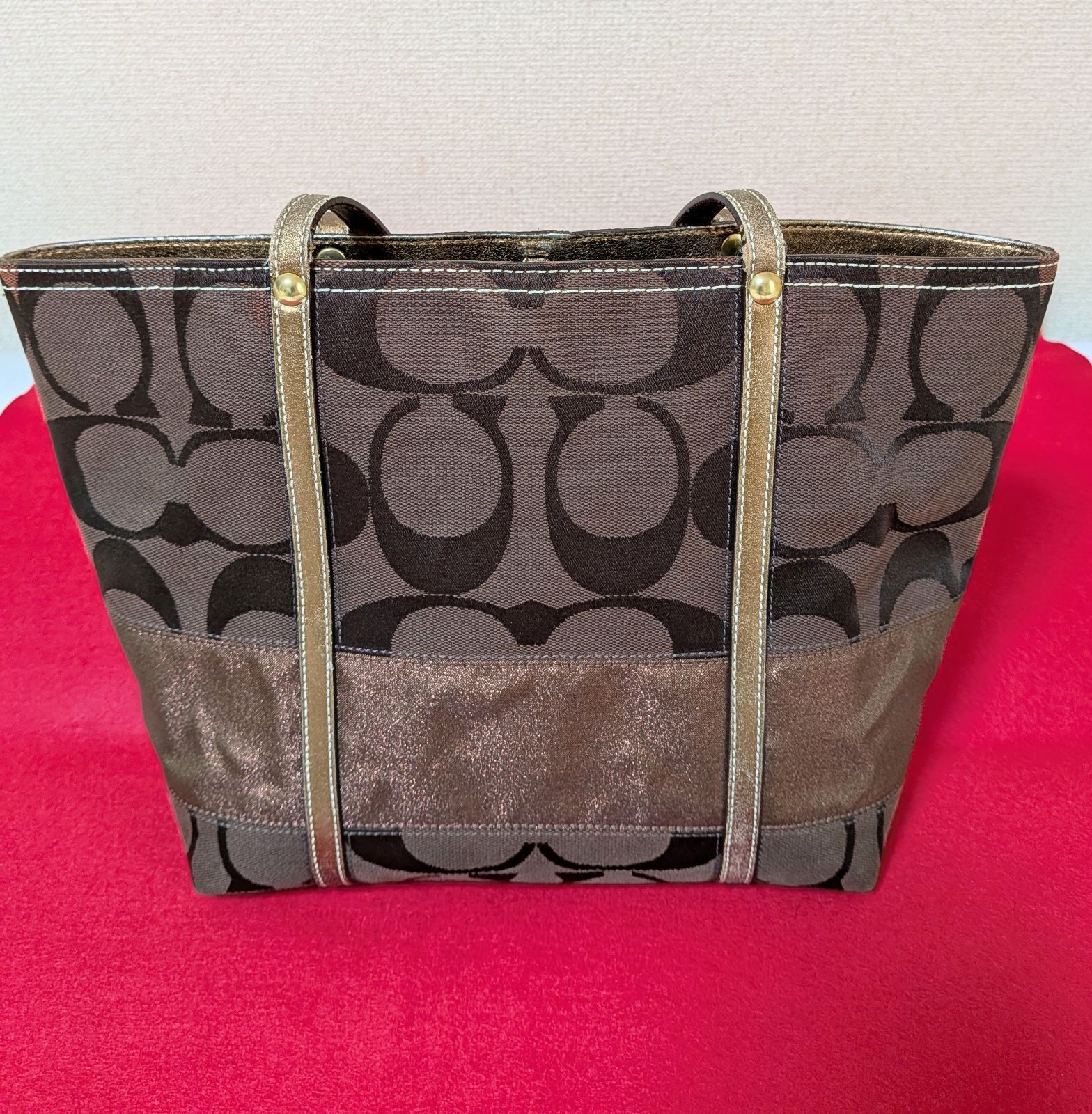Coach トートバッグ ブラウン キャンバス COACH - コーチ COACH トートバッグ オールドコーチ 4065