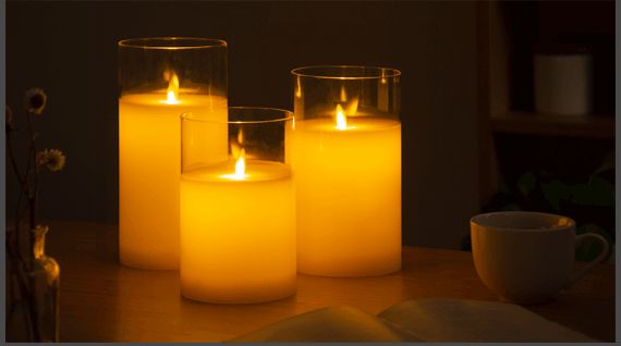 LEDキャンドルライト キャンドルライト テーブルライト 3点セット