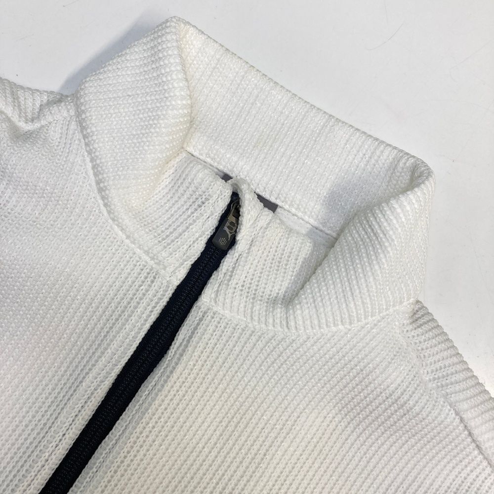 サイズ：L PUMA GOLF プーマゴルフ ニットジップジャケット ホワイト系