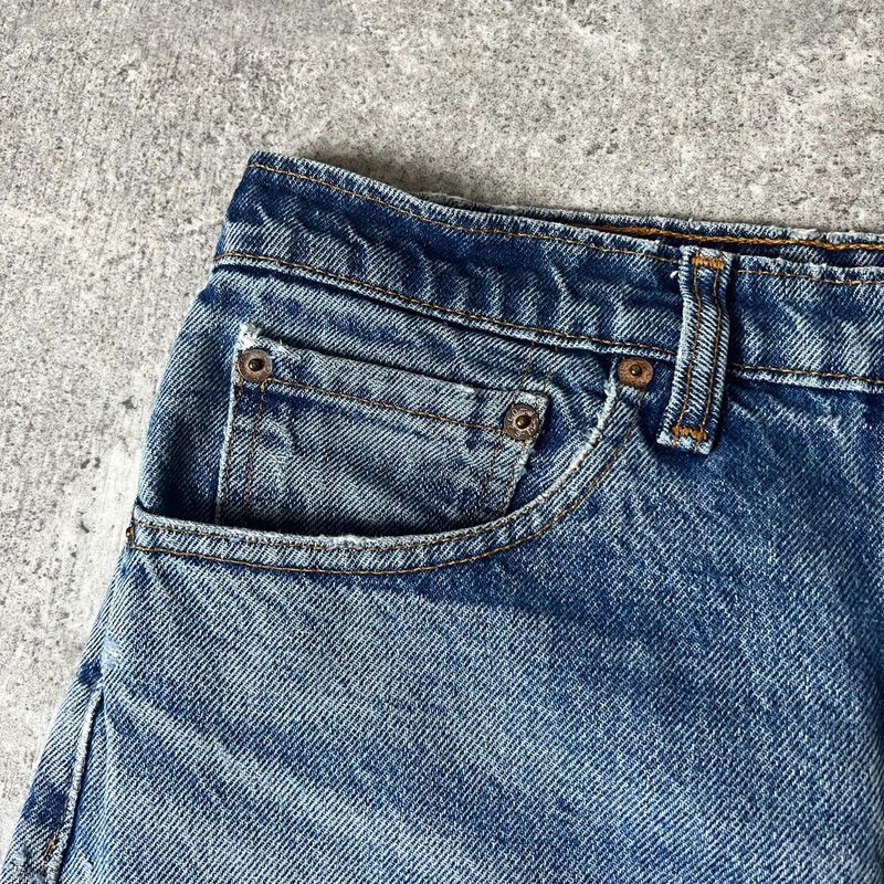 ヒゲ 90s Levis 505 0216 クラッシュ デニム パンツ 32 31 / 90年代