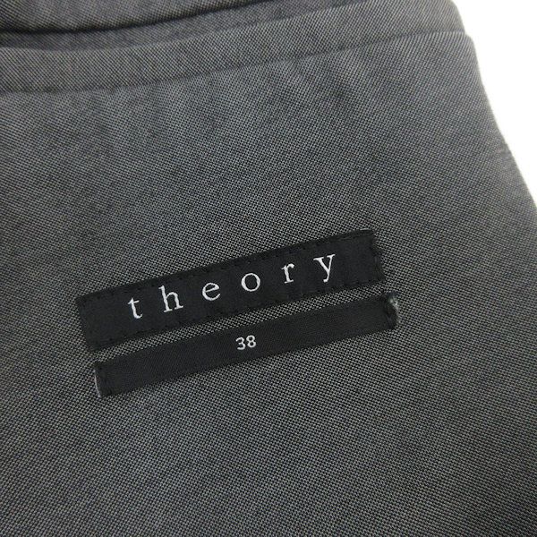 【新品未使用】Theory テーラードジャケット　サイズ３８ М　カラー　グレー Theory（セオリー）テーラードジャケット 黒 サイズ:2(M位