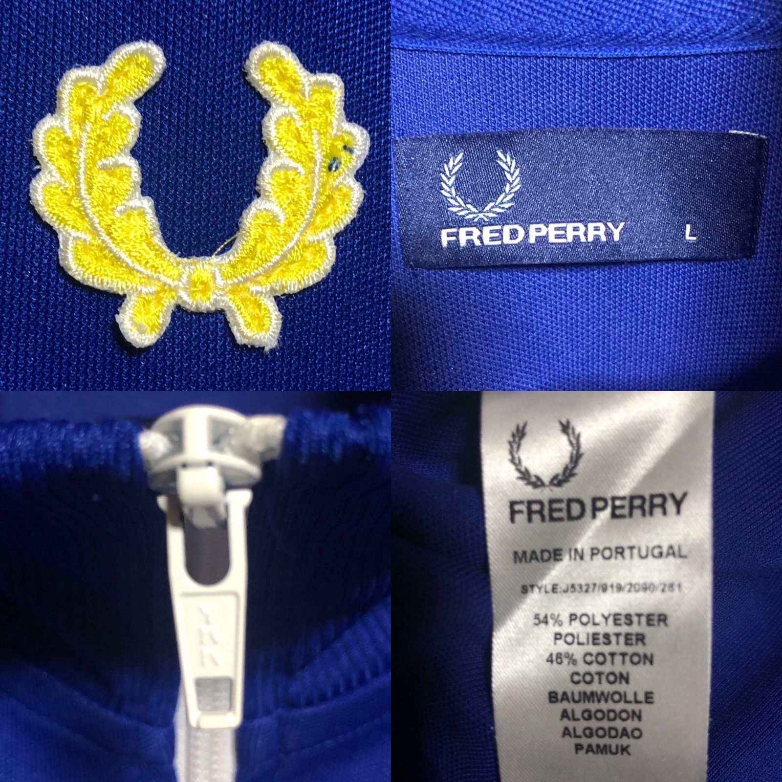 Fred Perry⭐️トラックジャケット/ジャージ L ポルトガル製