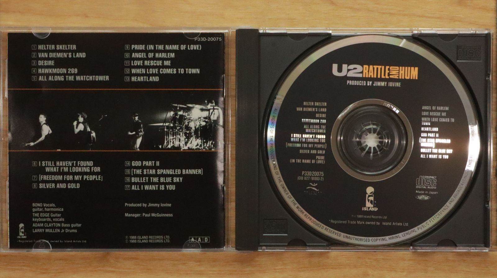 国内盤CD☆ユーツー/U2□ 魂の叫び 【P33D20075/4988023007014