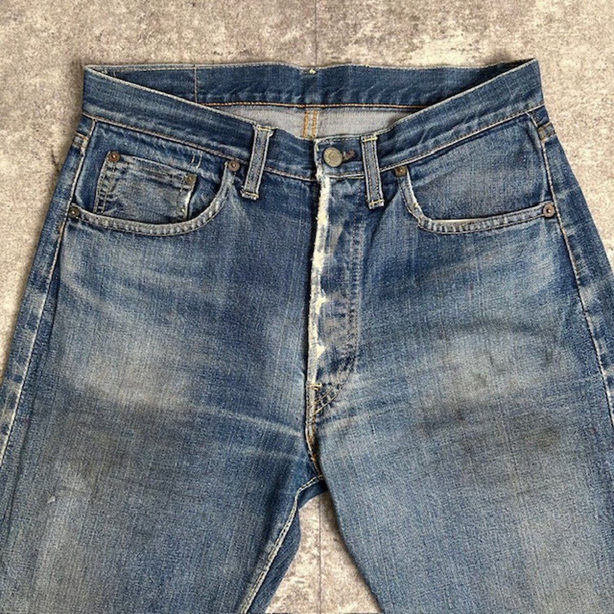 LEVI S リーバイス ブルー コットン アメリカ製 60年代 70年代 デニムパンツ Type-S Big-E タイプ物 ボタン裏刻印6 足長R