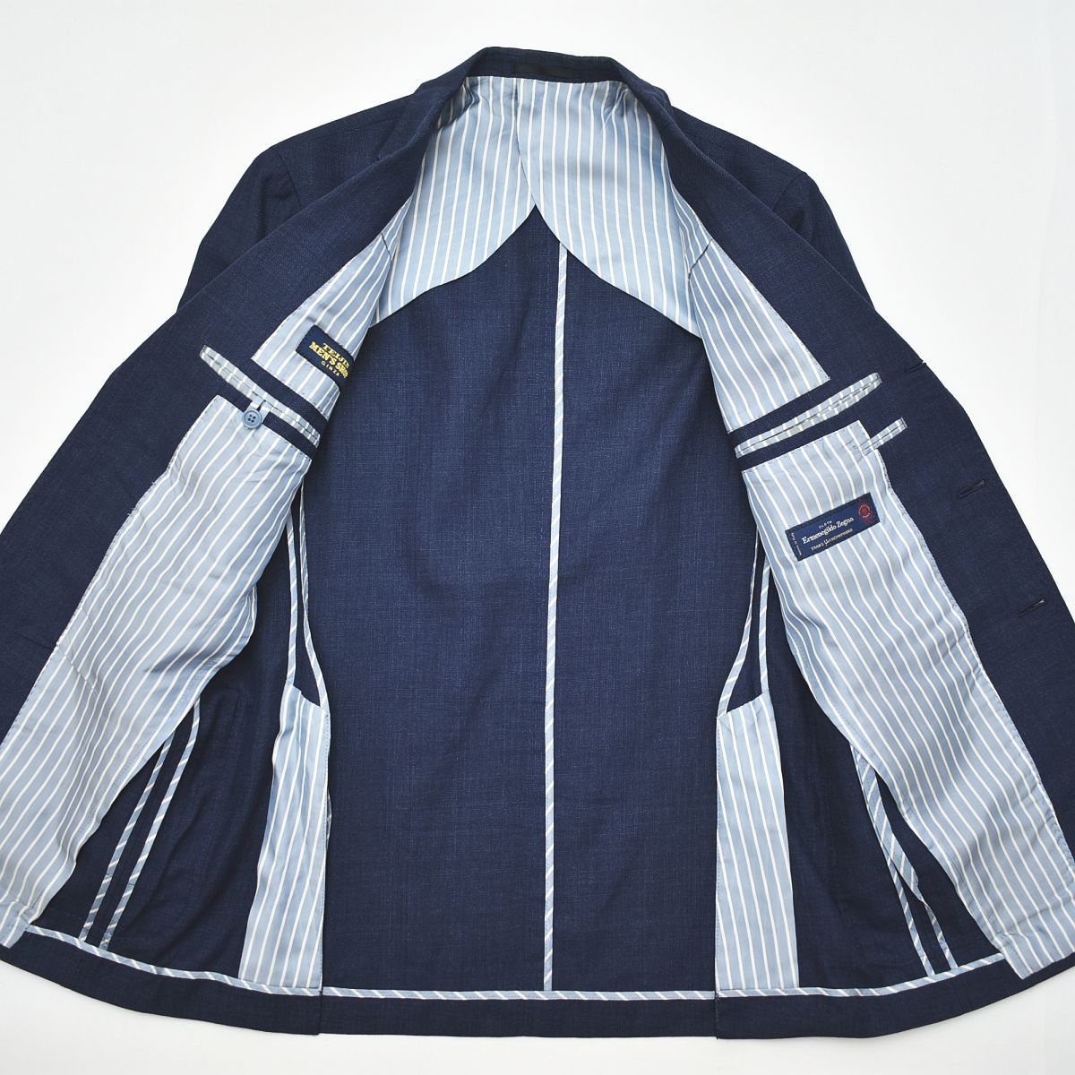 エルメネジルドゼニア　シルク混　アンコン　ジャケット　大きめサイズ58 美品 テイジン メンズショップ TEIJIN MEN'S SHOP エルメネジルド