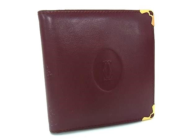 カルティエ マストライン ウォレット Cartier ▽▽ カルティエ マストライン 二つ折り財布 ミニ財布