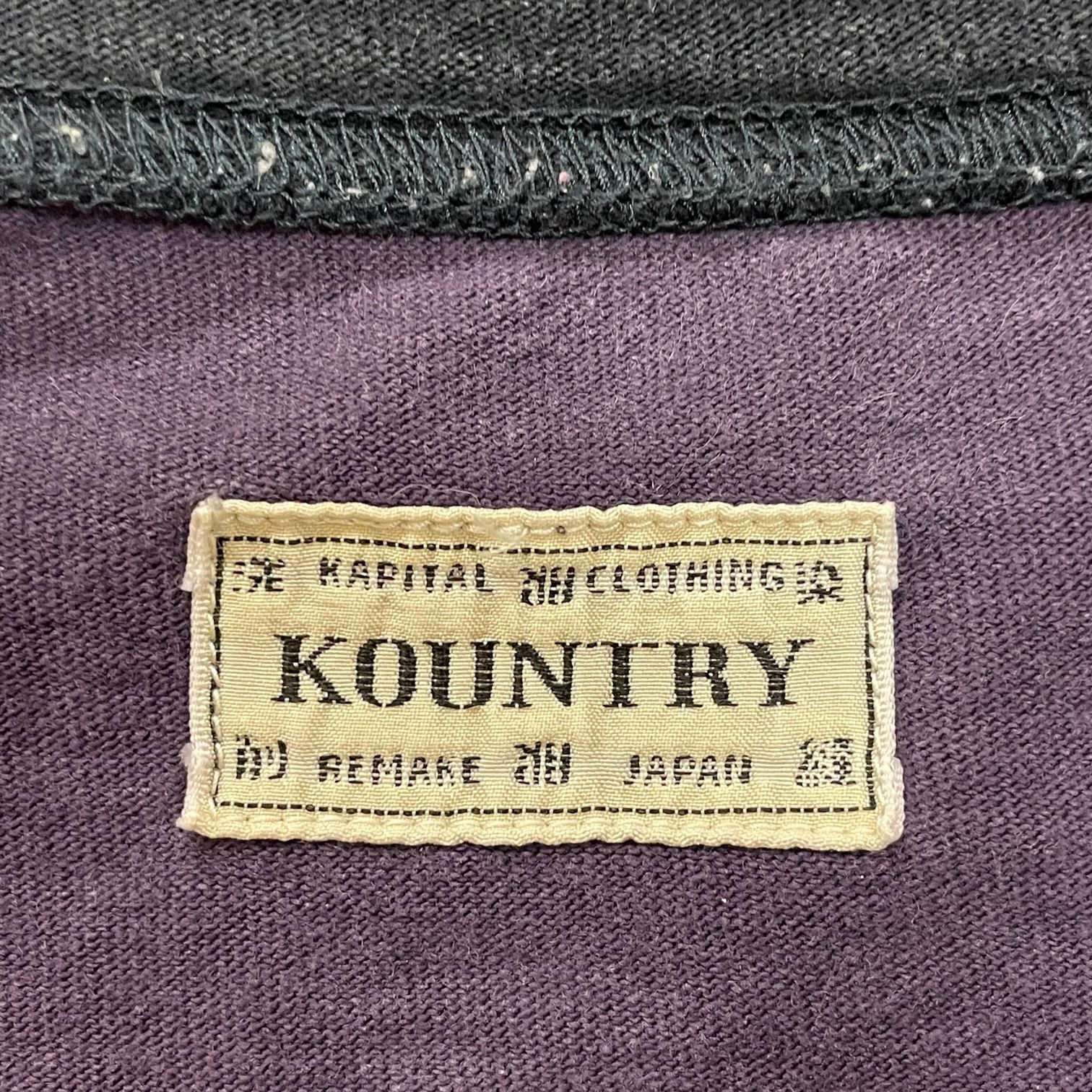KAPITAL キャピタル 天竺 2TONE BIGポケT ビッグシルエット T