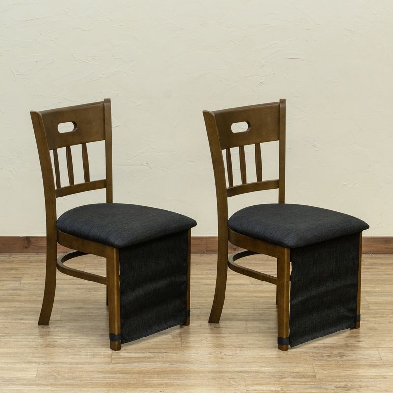 LINSY　ダイニングコタツ兼用チェア　2脚セット　ライトブラウン LINSYダイニングコタツ兼用チェア2脚セットライトブラウン LINSY