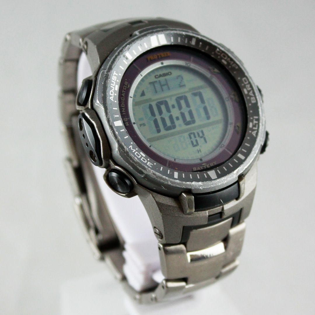 中古 】 CASIO カシオ プロトレック PROTREK PRW-3000T 電波ソーラー