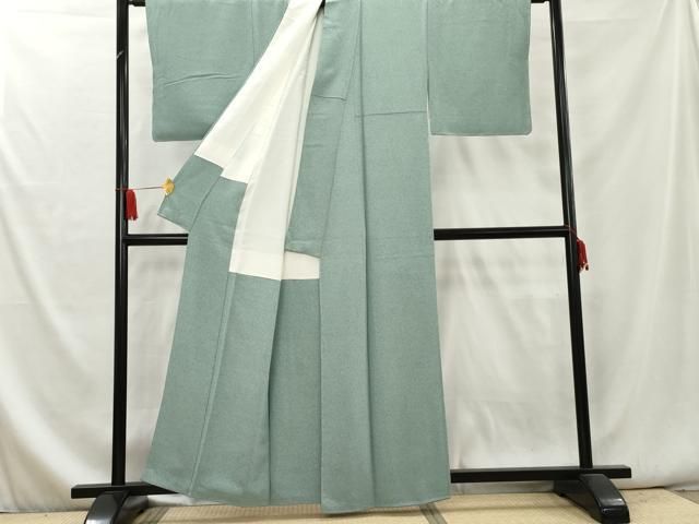 平和屋着物□本加賀友禅作家 浅野冨治男 小紋 霞文 正絹 逸品