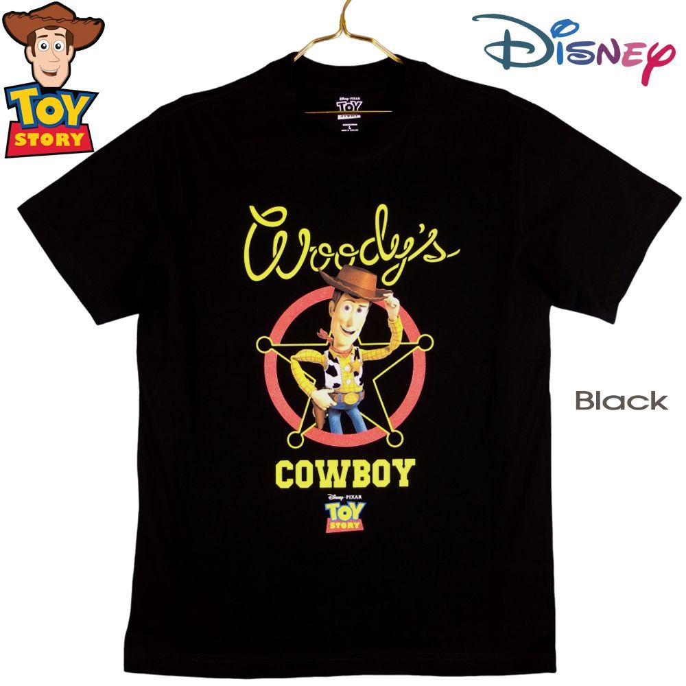 D012 ウッディ Tシャツ WOODY 半袖 BUZZ バズ ライトイヤー ブラック  