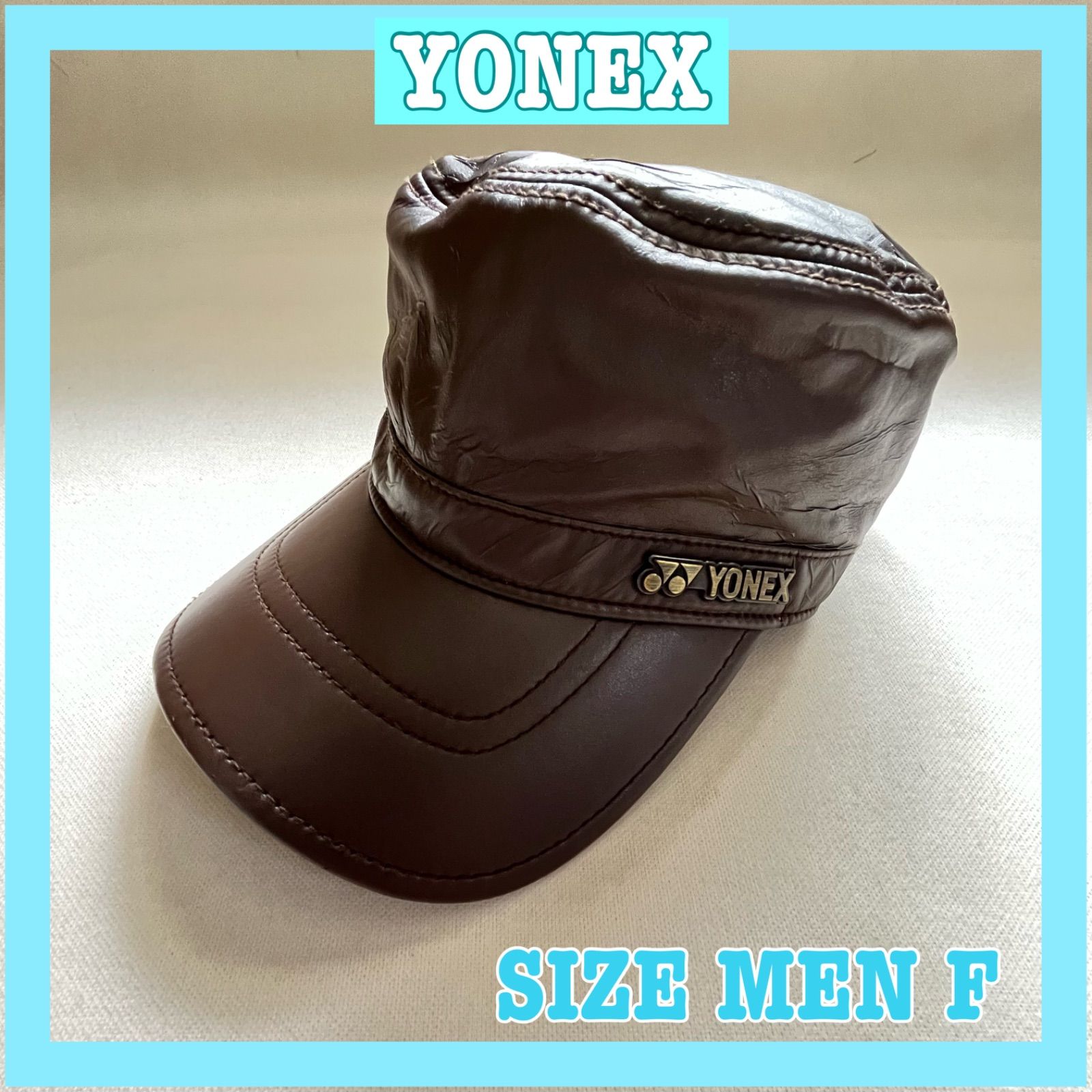 USED】YONEX ヨネックス フェイクレザー ゴルフ ワークキャップ F - ザ