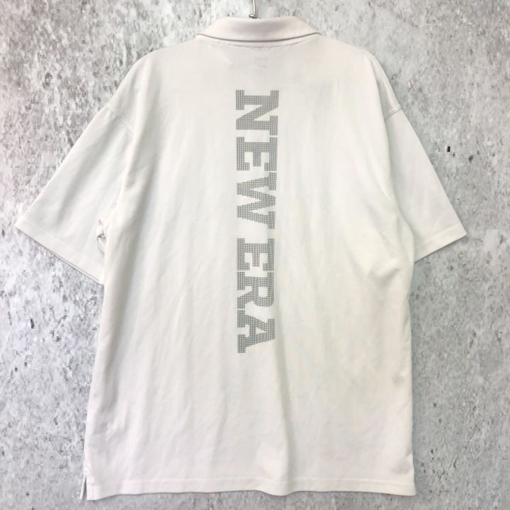 NEW ERA ポロシャツ　ホワイト NEW ERA ニューエラ GF POLO DOT ポロシャツ ホワイト XX LARGE
