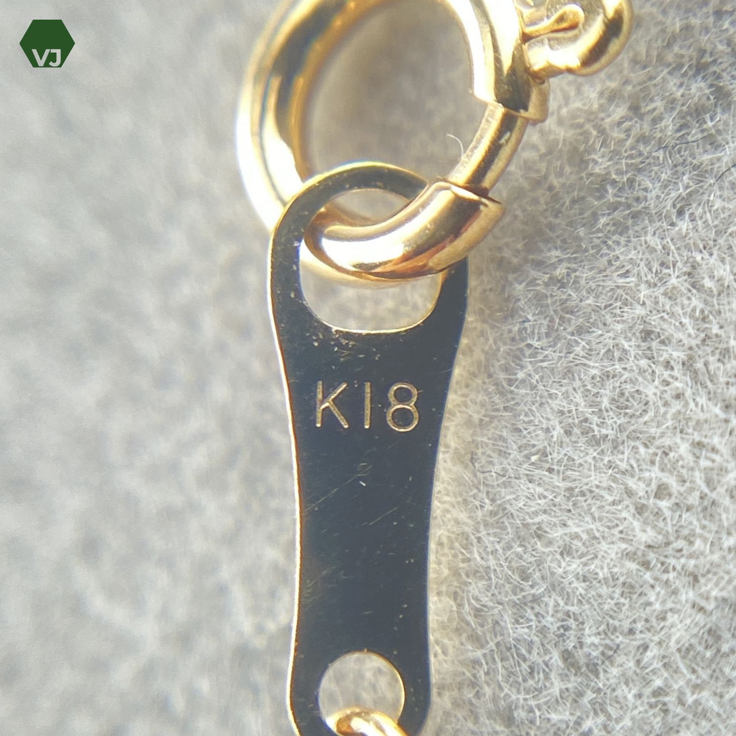31-22】一粒ダイヤモンド ネックレス D0.20ct【中古】【K18YG】【40cm 