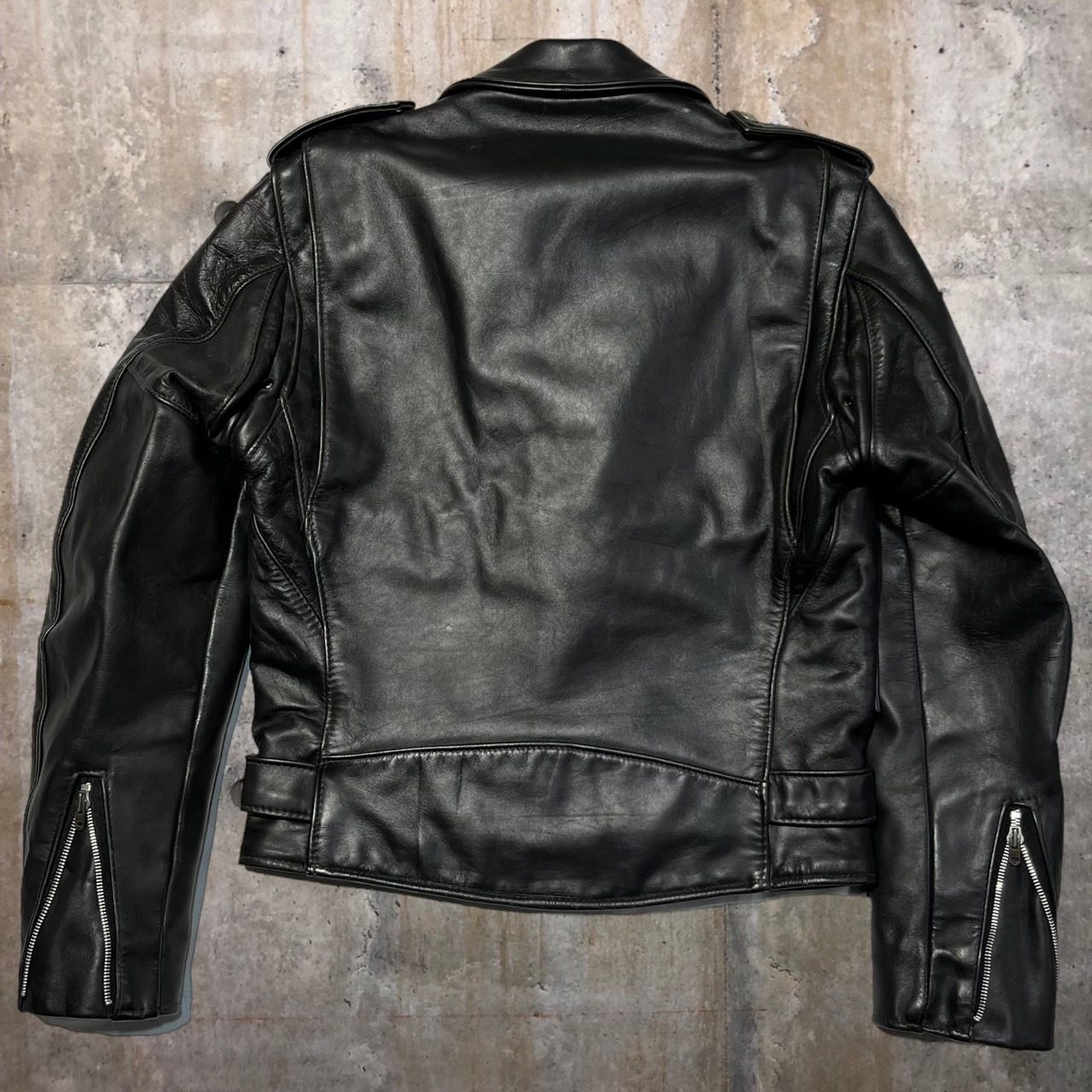 SCHOTT(ショット)希少モデル 80~90's double leather jacket/ダブルレザージャケット lot 1025 36(Sサイズ程度)  ブラック バイカータグ後期 ライダースジャケット - メルカリ