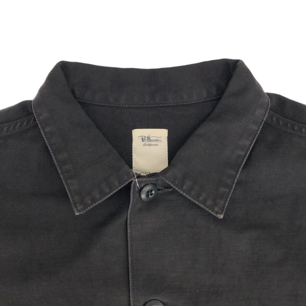 Ron Herman ロンハーマン 22SS California Utility Shirt ウォッシュミリタリーシャツジャケット  3520700044 ブラック XL - メルカリ