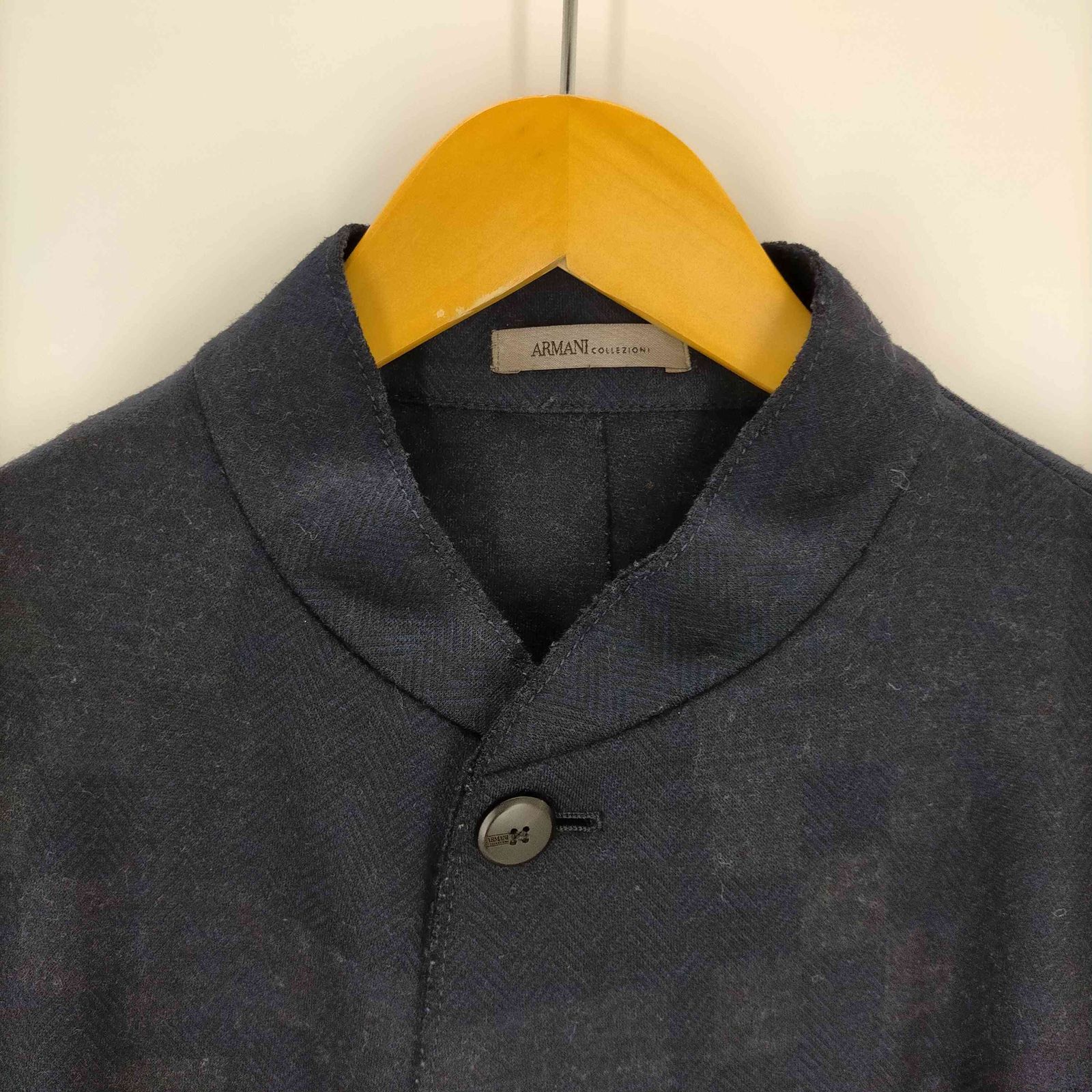 ARMANI COLLEZIONI アルマーニ ウール スタンドカラージャケット アルマーニコレツィオーニ ARMANI COLLEZIONI ウールスタンド